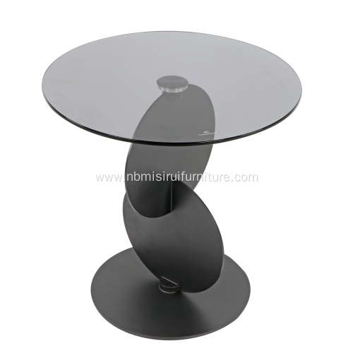 Living Room Transparent Minimalist Glass Top Coffee Table
